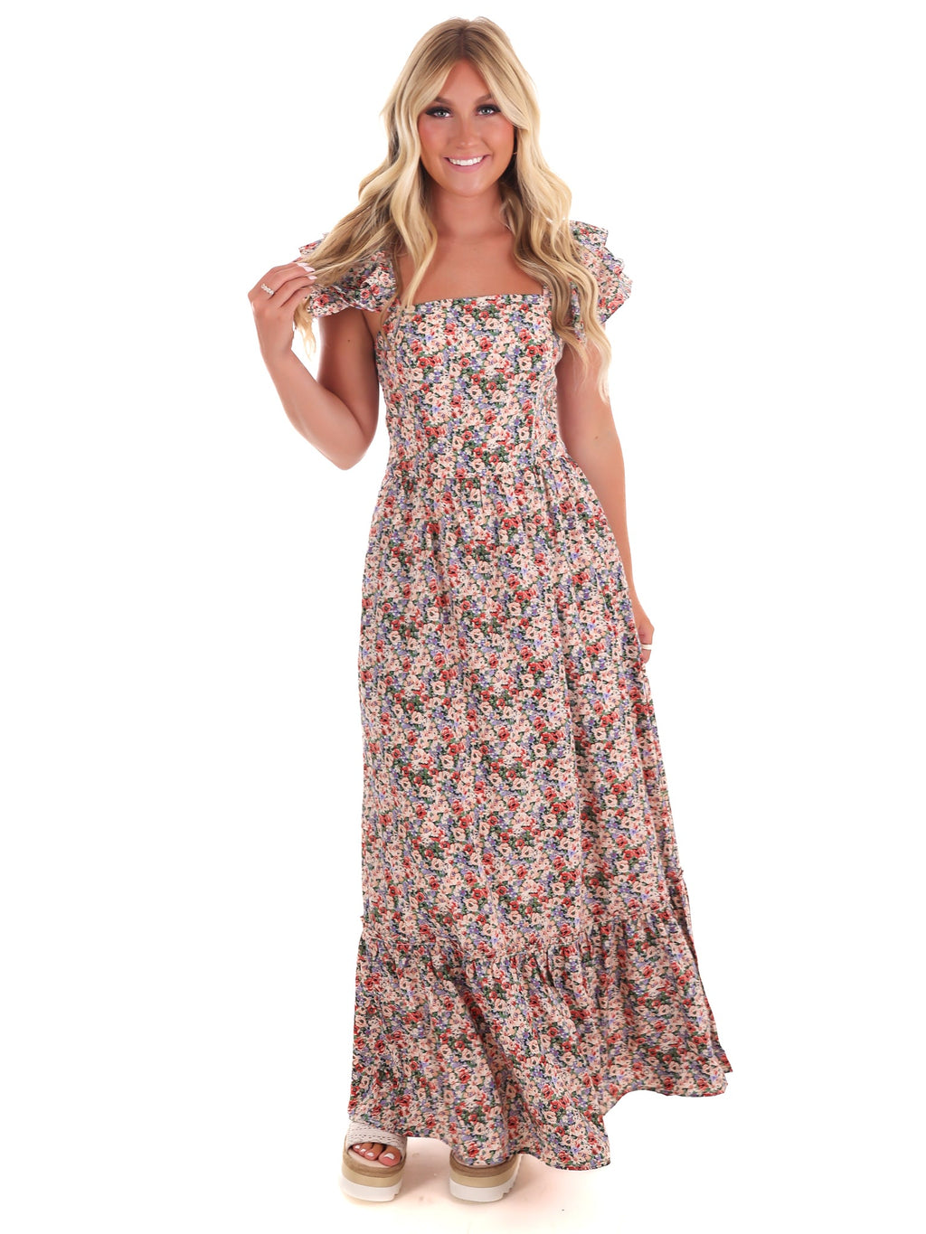 Come Back to Me Floral Maxi Dress