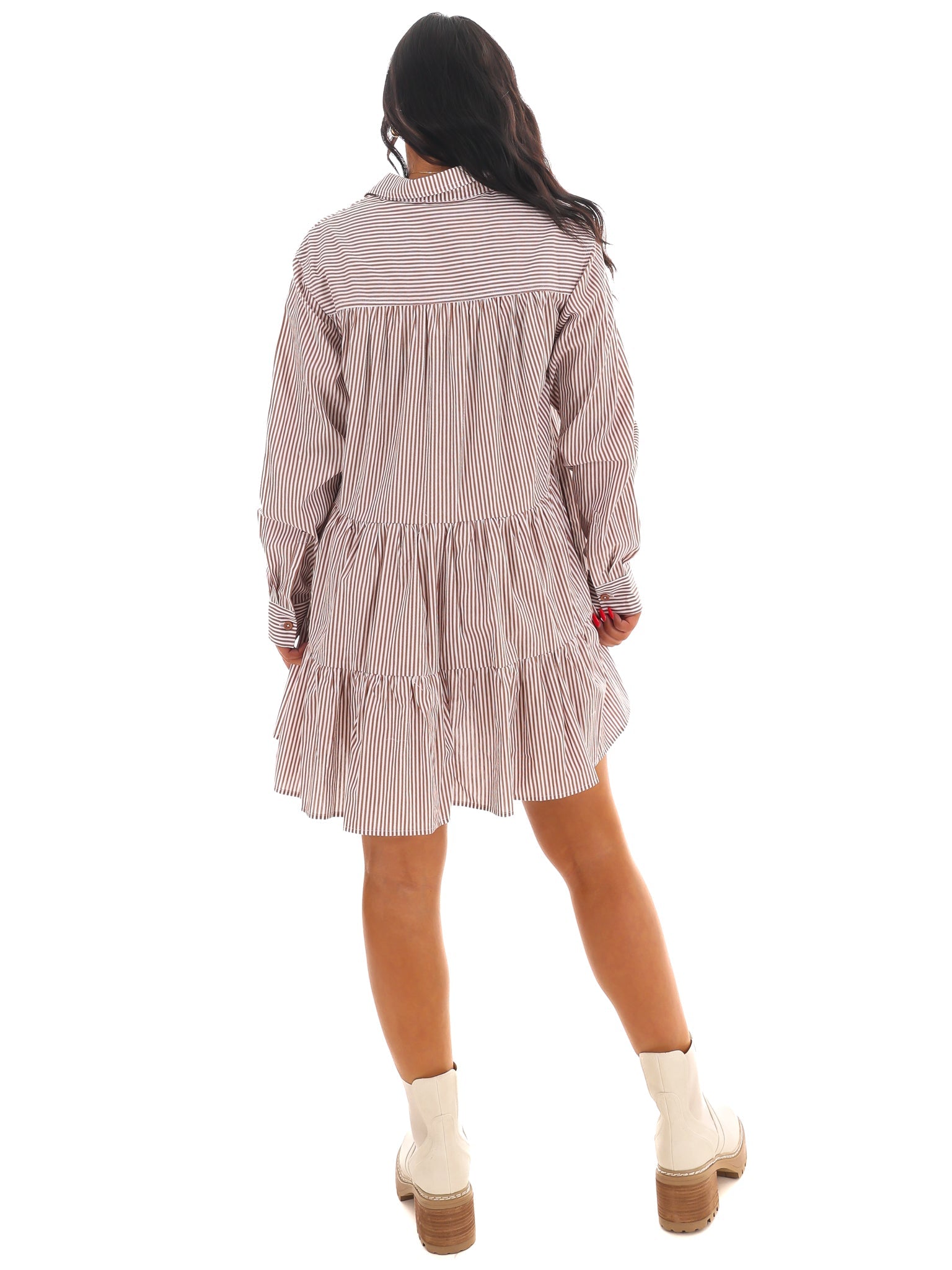 Endless Stripes Button Down Dress