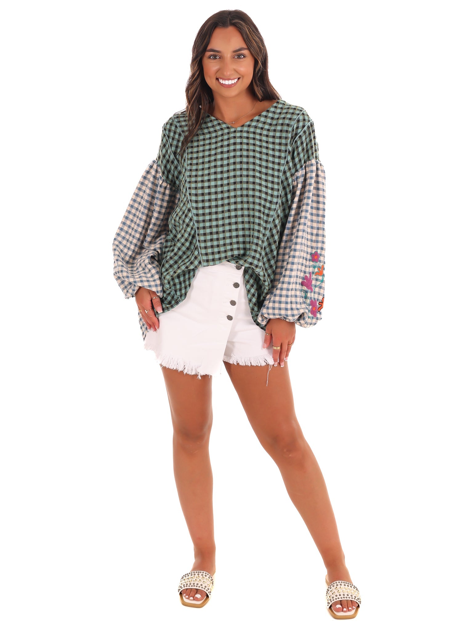 Autumn Glow Plaid Top