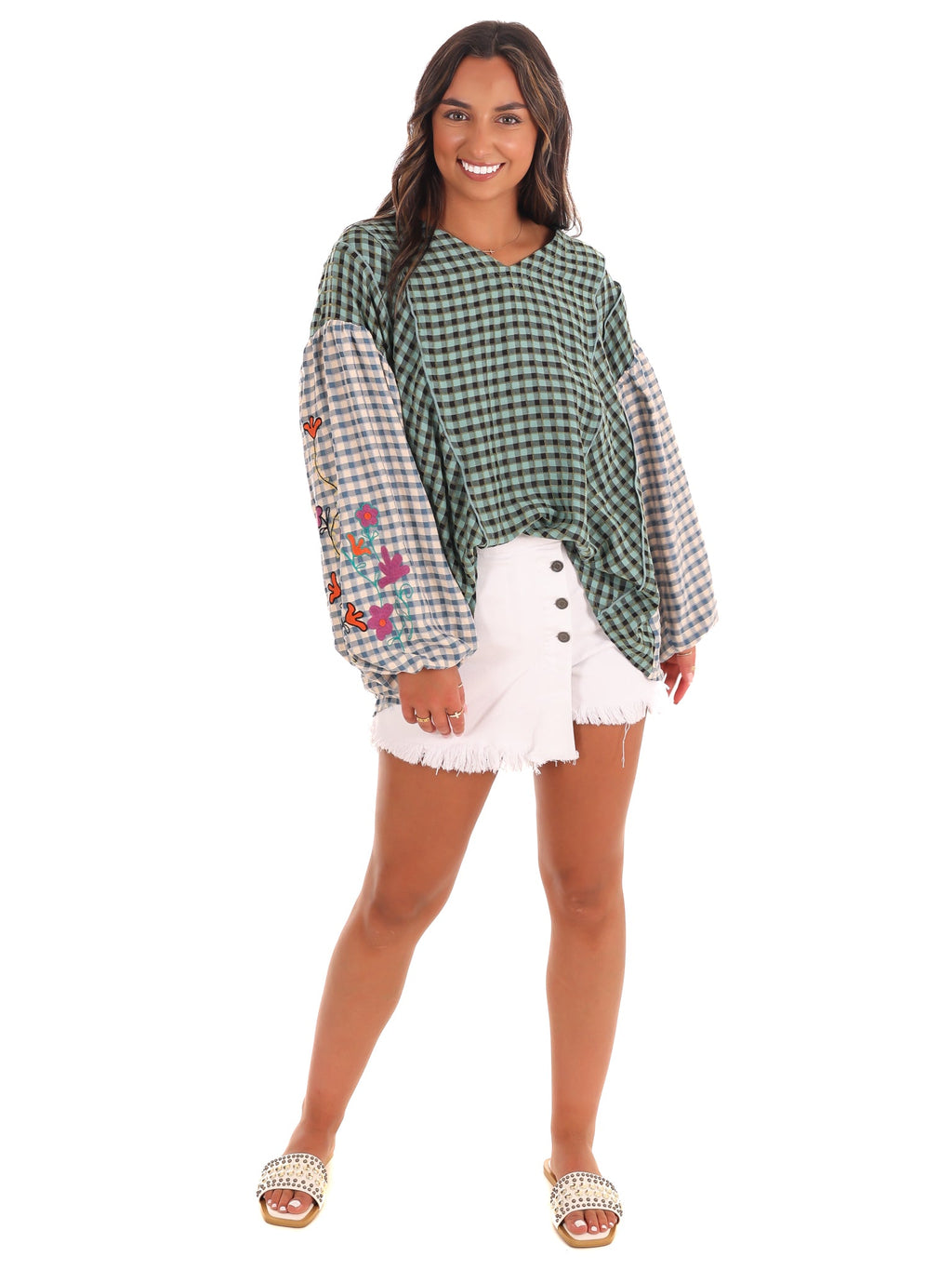 Autumn Glow Plaid Top