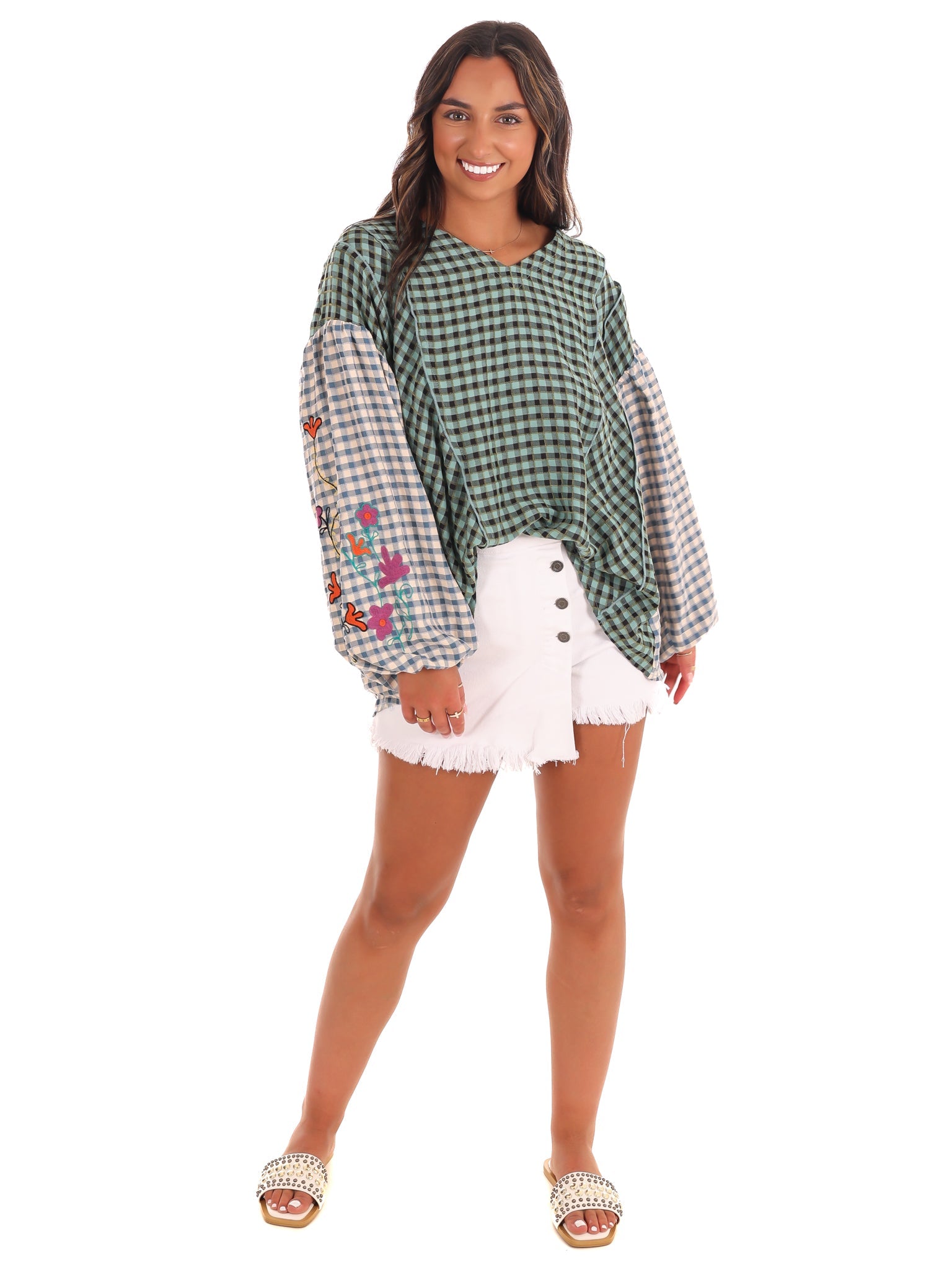 Autumn Glow Plaid Top