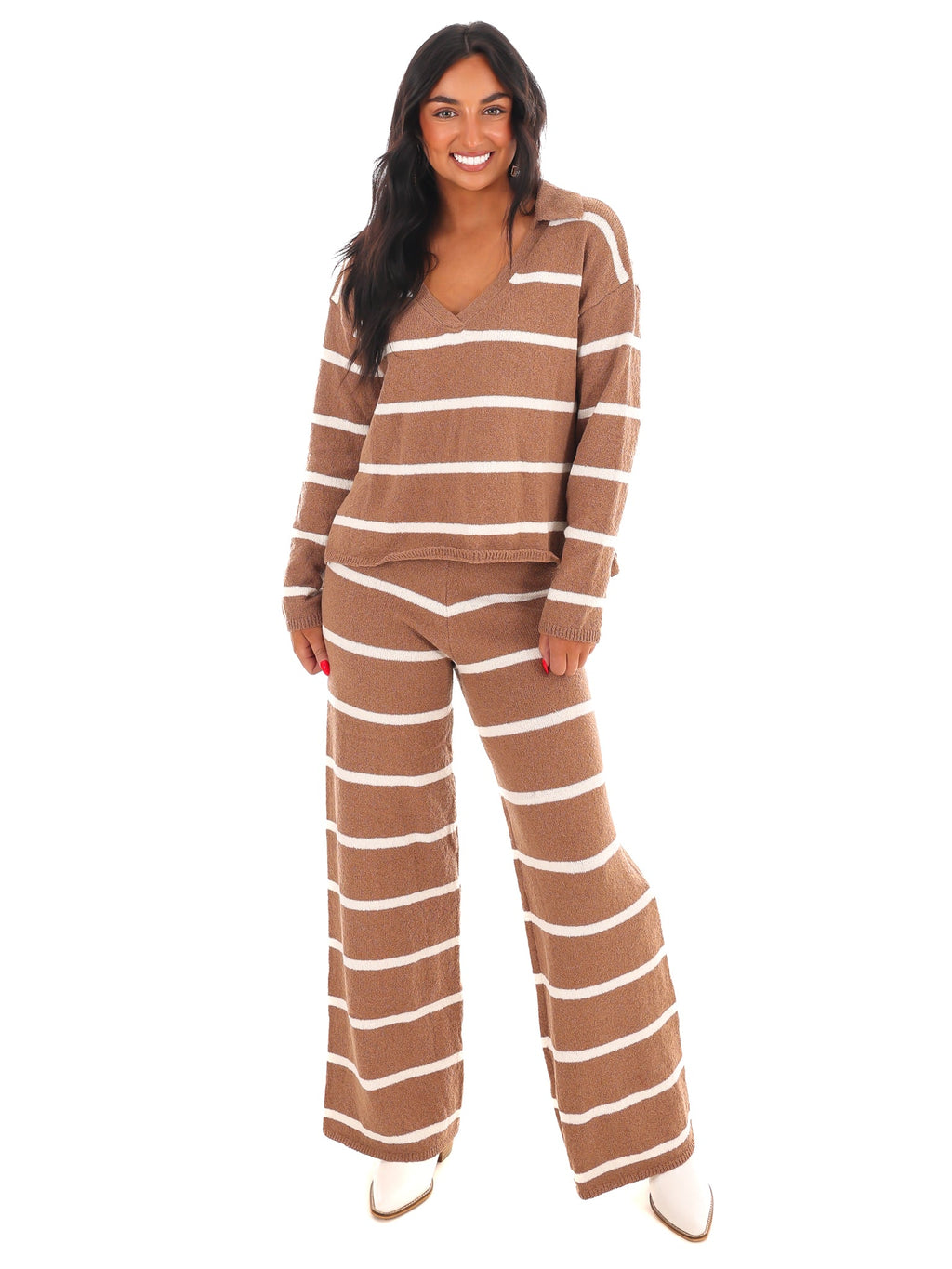 Weekend Wonder Stripe Sweater Set