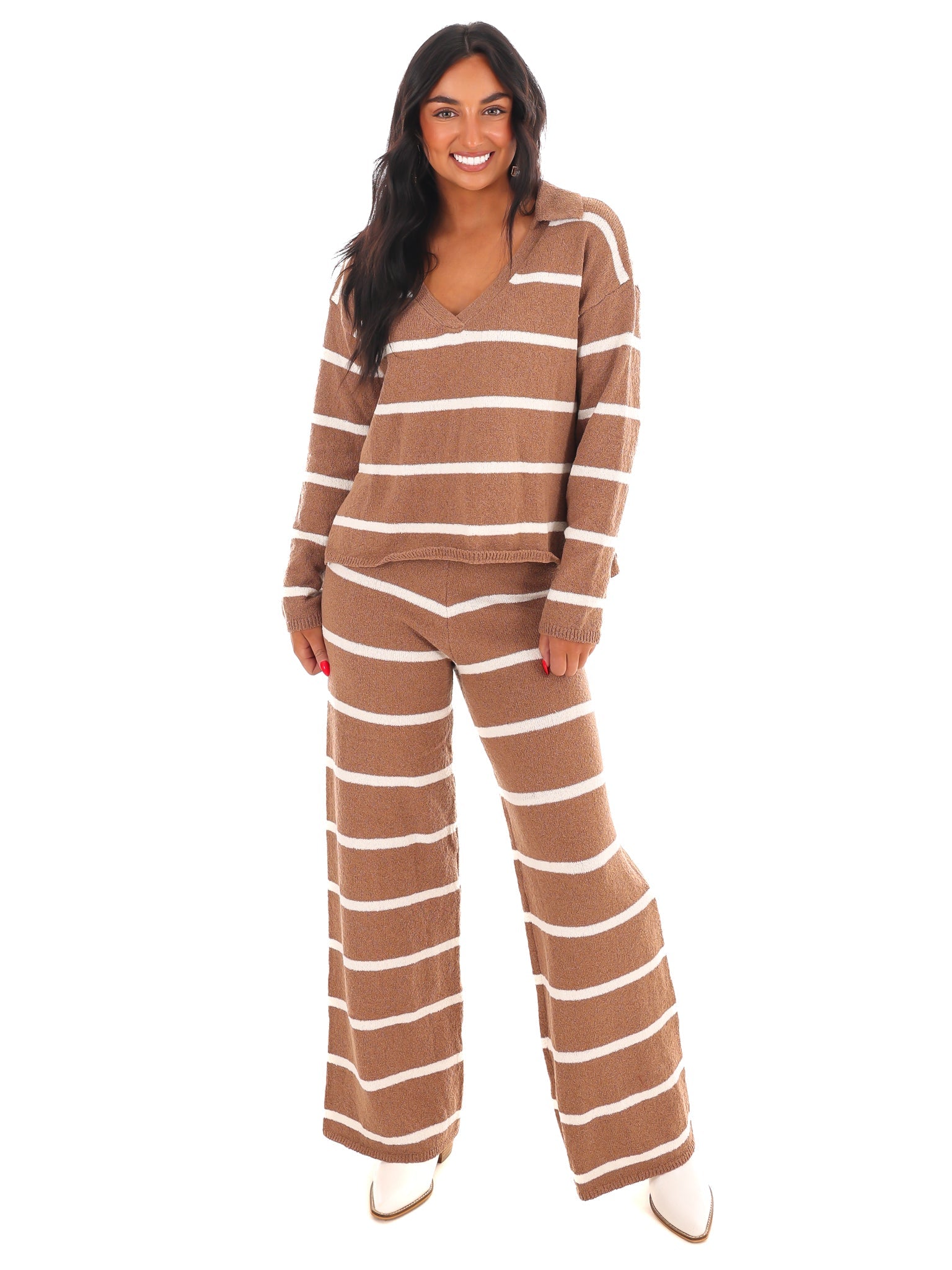 Weekend Wonder Stripe Sweater Set
