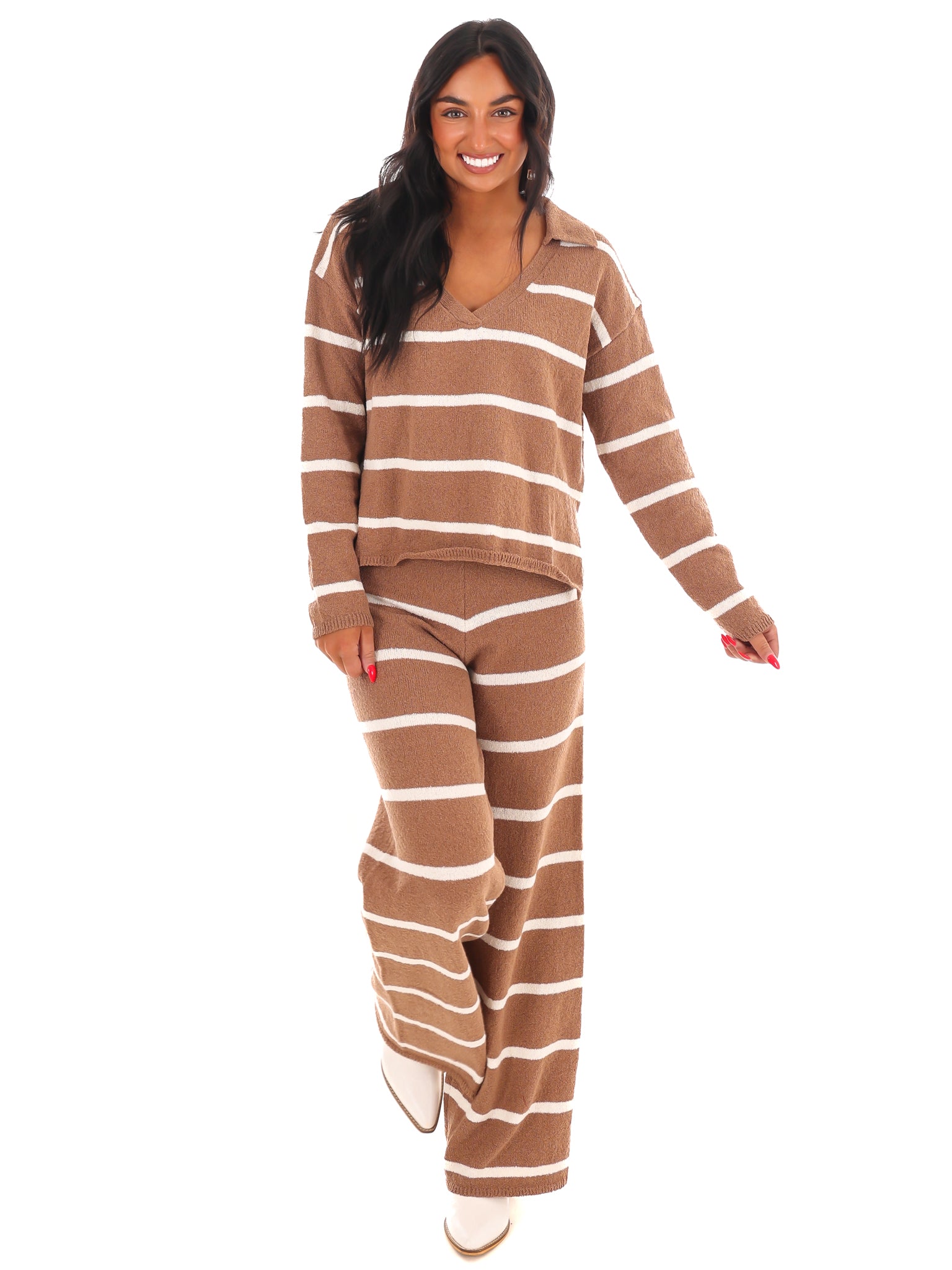 Weekend Wonder Stripe Sweater Set