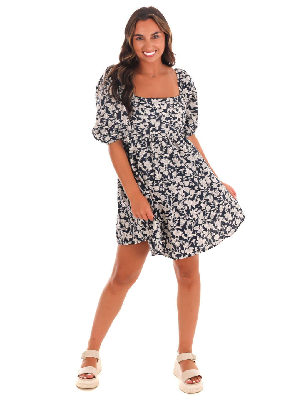 Petal Perfection Floral Mini Dress