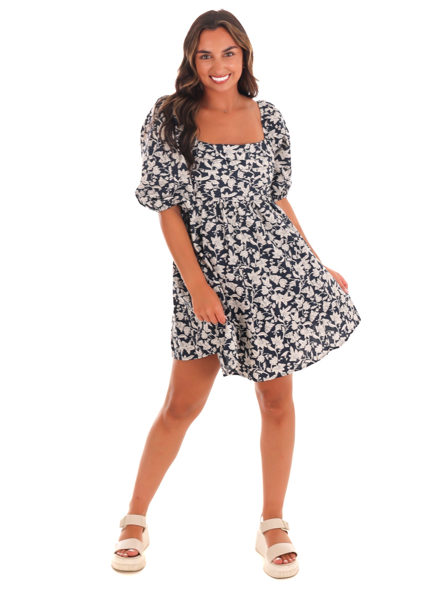 Petal Perfection Floral Mini Dress