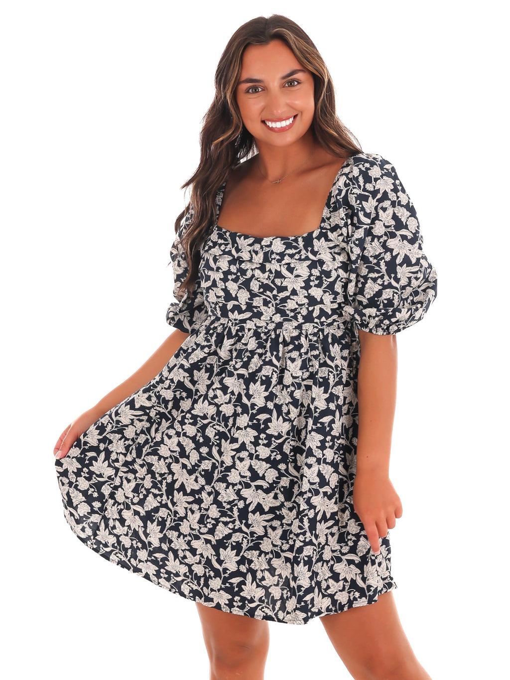 Petal Perfection Floral Mini Dress